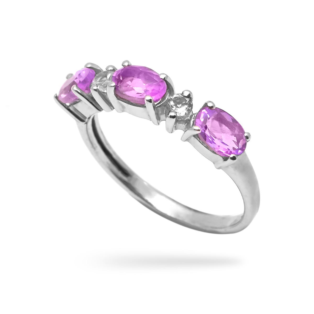 Bague amethyste, topaze argent Elsa